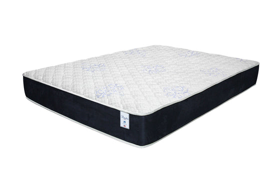 SilverRest Amelia Firm Queen Size Mattress - White/Blue - Curacao