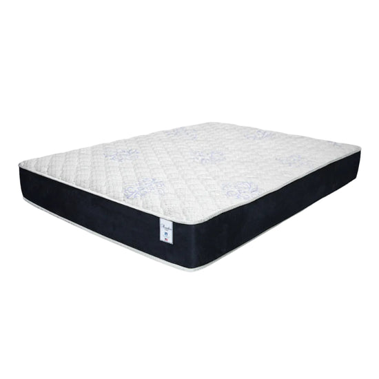 SilverRest Amelia Firm Queen Size Mattress - White/Blue - Curacao