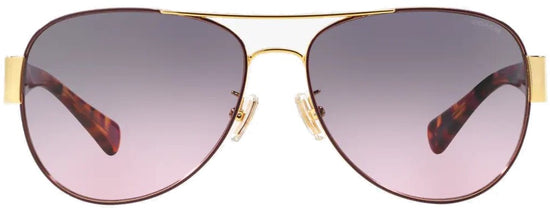 Coach HC7059 Sunglasses - Gold Purple-Purple Confetti/Grey Purple Gradient - Curacao