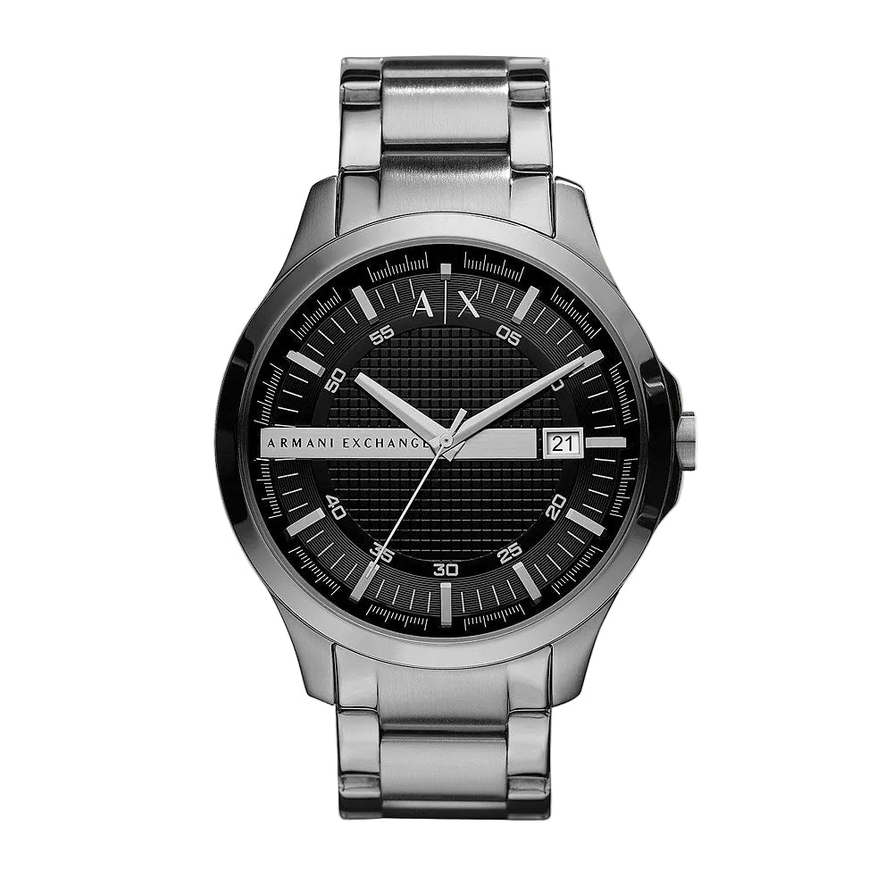 Armani Exchange 46mm Hampton Analog Watch, Black