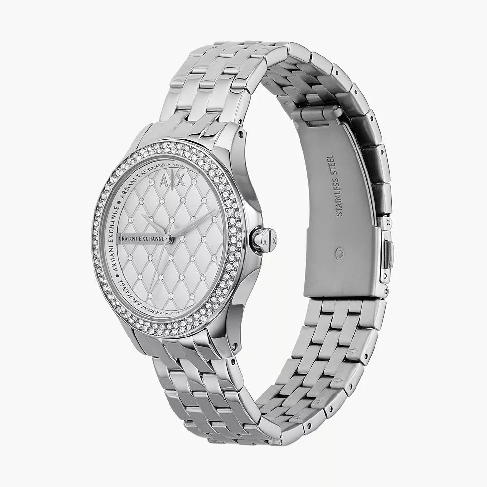 Armani Exchange Women's 36mm Bracelet Watch - Silver - Curacao