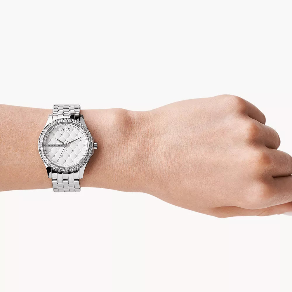 Armani Exchange Women's 36mm Bracelet Watch - Silver - Curacao