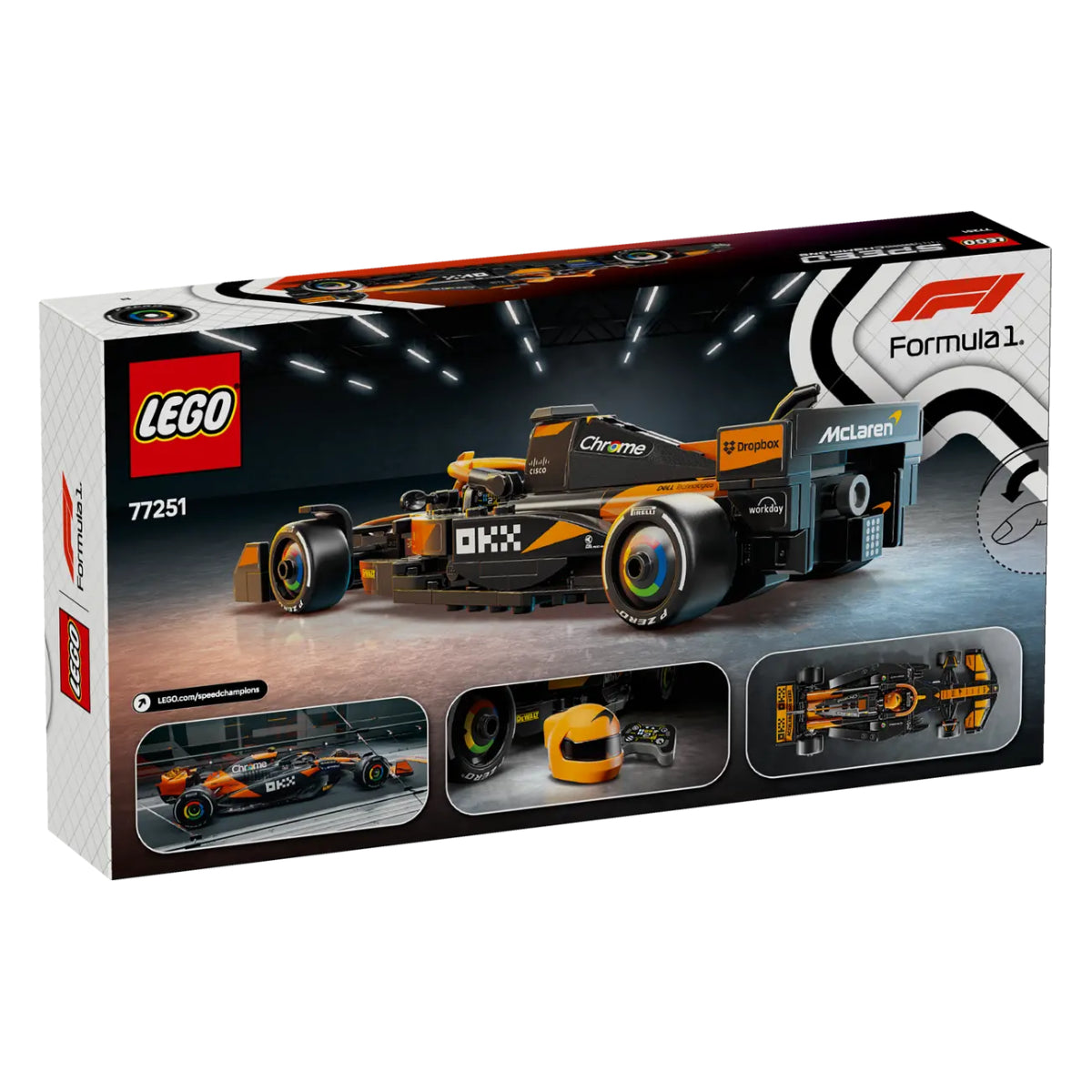 LEGO Speed Champions McLaren F1 Team MCL38 Race Car Building Toy Set (269-Pieces)