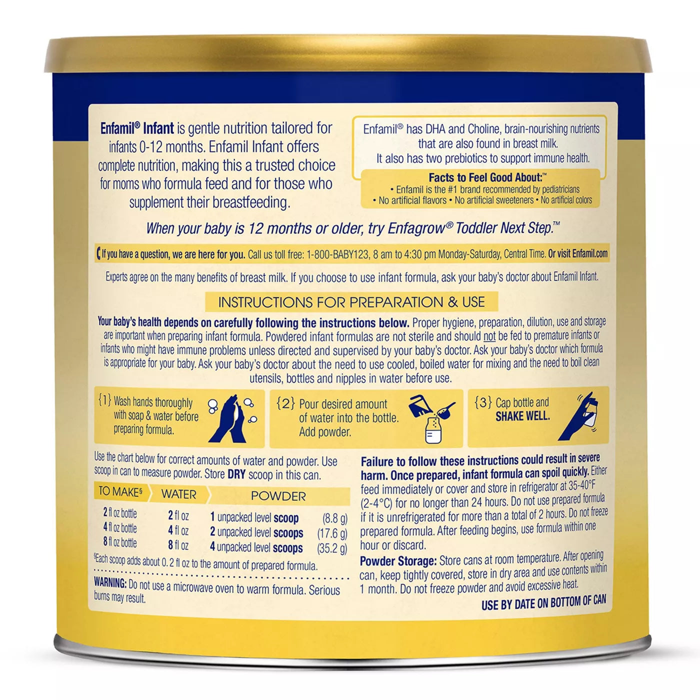 Enfamil Infant Formula with Iron 21.1 oz Powder Can