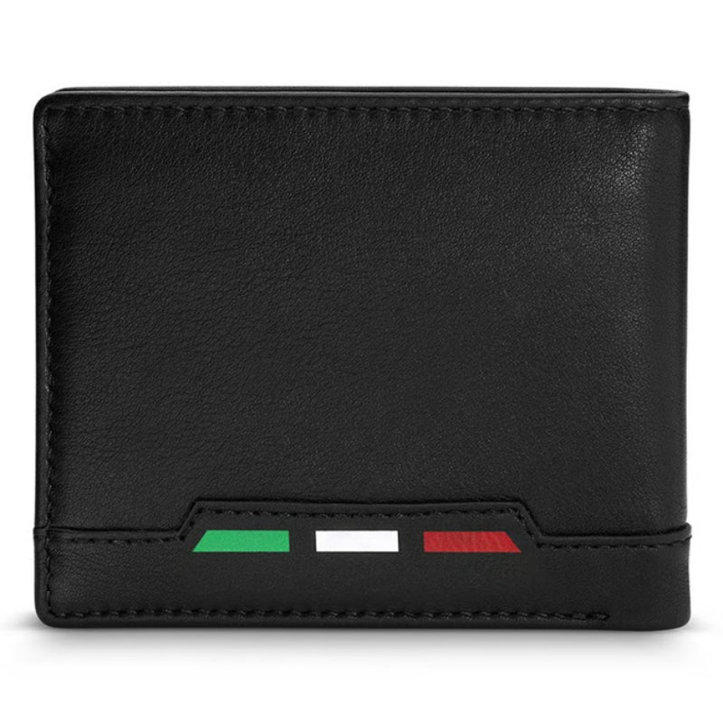Ducati Lucca Medium Leather Wallet - Black