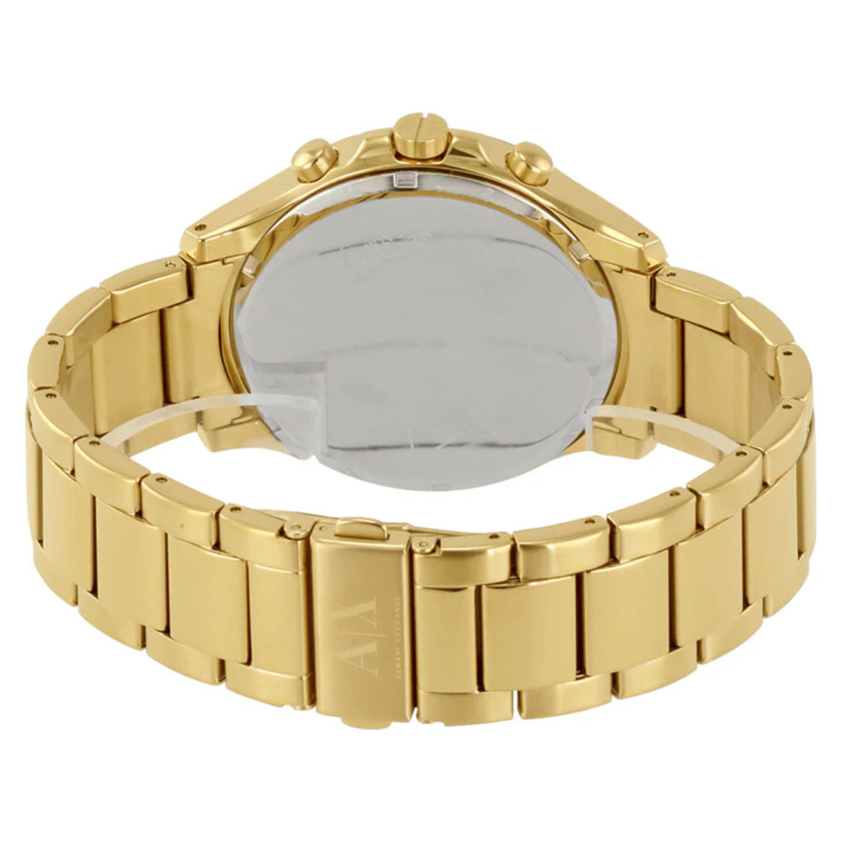 Armani Exchange Hampton Unisex 47mm Gold Bracelet Watch - Black Dial