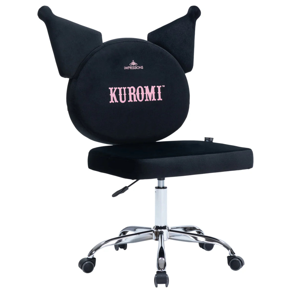 Kuromi Swivel Chair by Impressions Vanity - Black