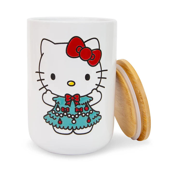 Sanrio Hello Kitty Holiday 7" Ceramic Snack Jar - White