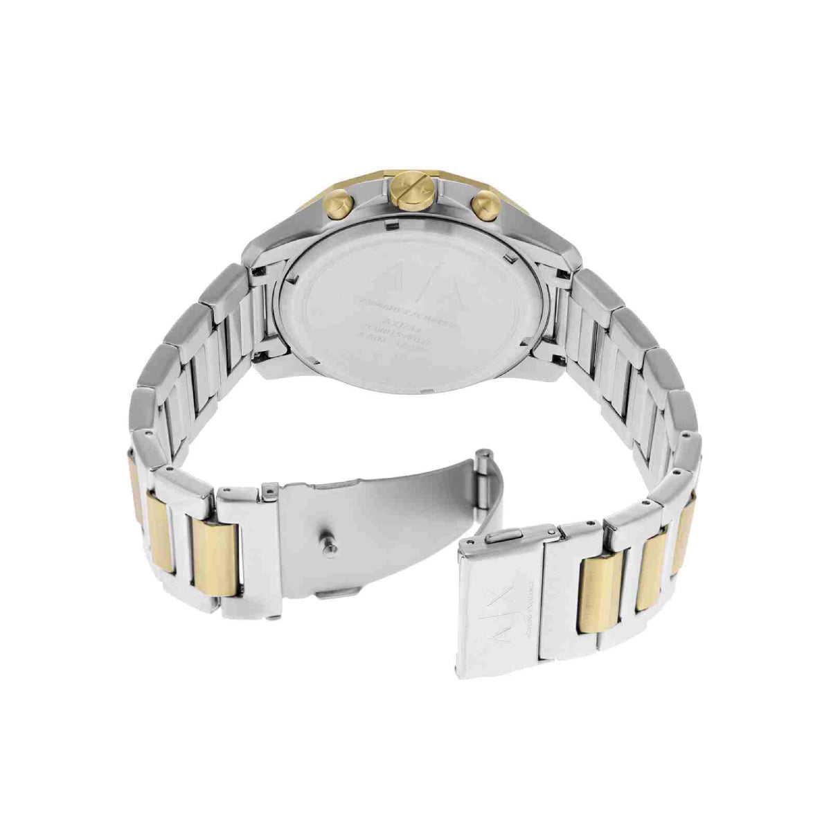 Armani Exchange Men's 44mm Two-Tone Watch with Bracelet - Black