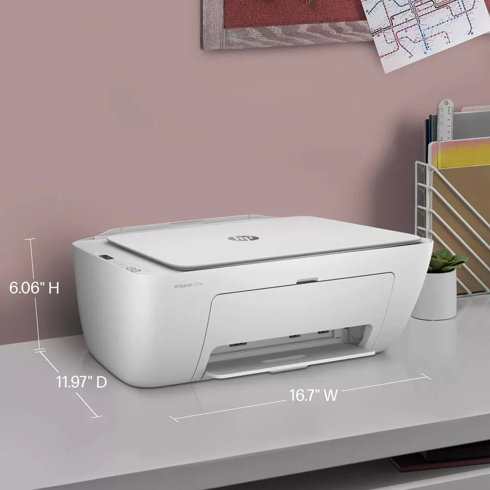 HP DeskJet 2734E All-in-One Printer - White