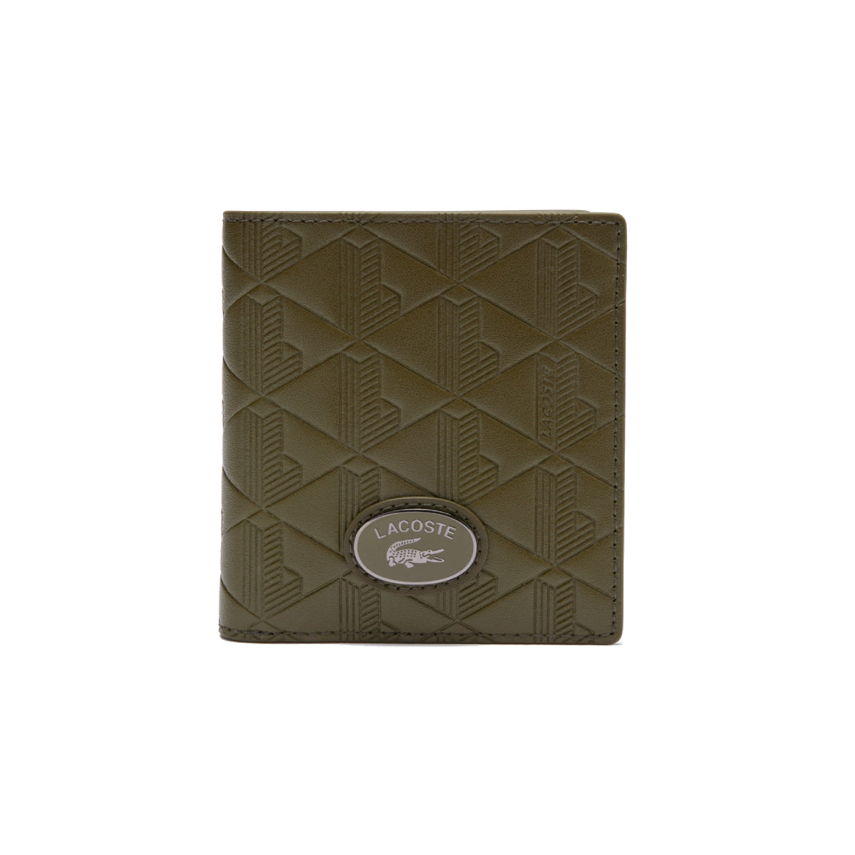 Lacoste Monogram Compact Billfold Wallet - Ivy Green