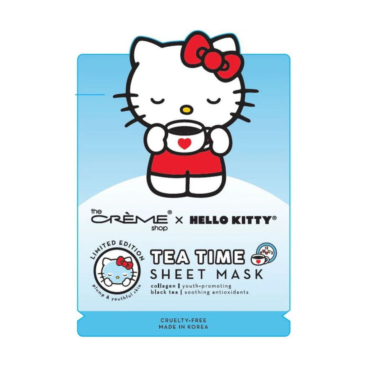 The Crème Shop x Sanrio Hello Kitty Limited Edition Tea Time Sheet Mask