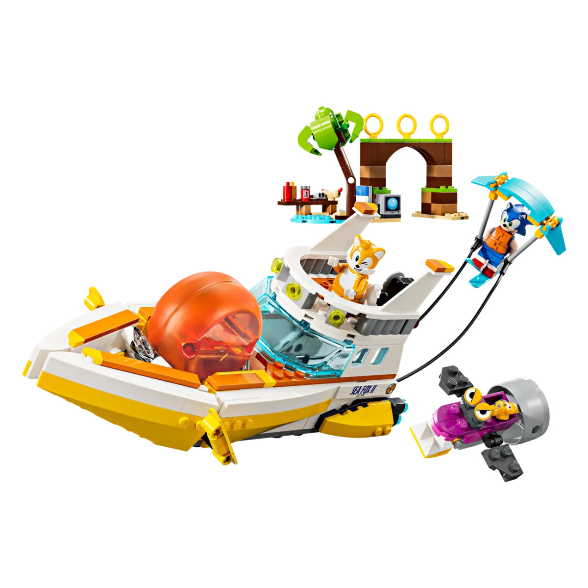 LEGO Sonic The Hedgehog Tails' Adventure Boat Building Toy Set (393-Pieces)