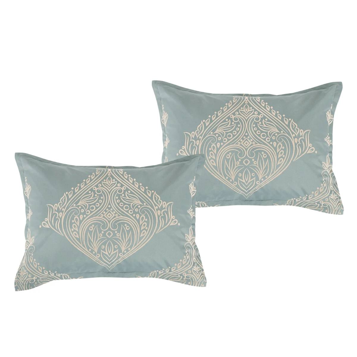 ESCA Lycoris King Size Comforter Set (7- Pieces) - Blue