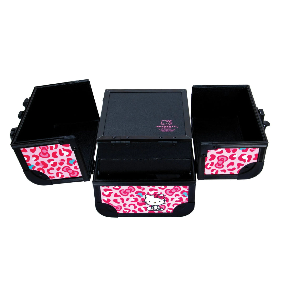 Impressions Vanity Hello Kitty Portable Makeup Travel Case with Mirror - Pink/Black