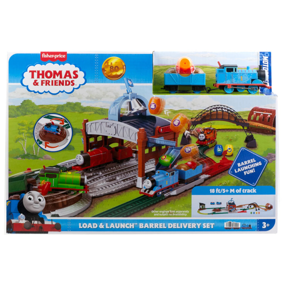 Fisher-Price Thomas and Friends 80th Anniversary Motorized Track Set