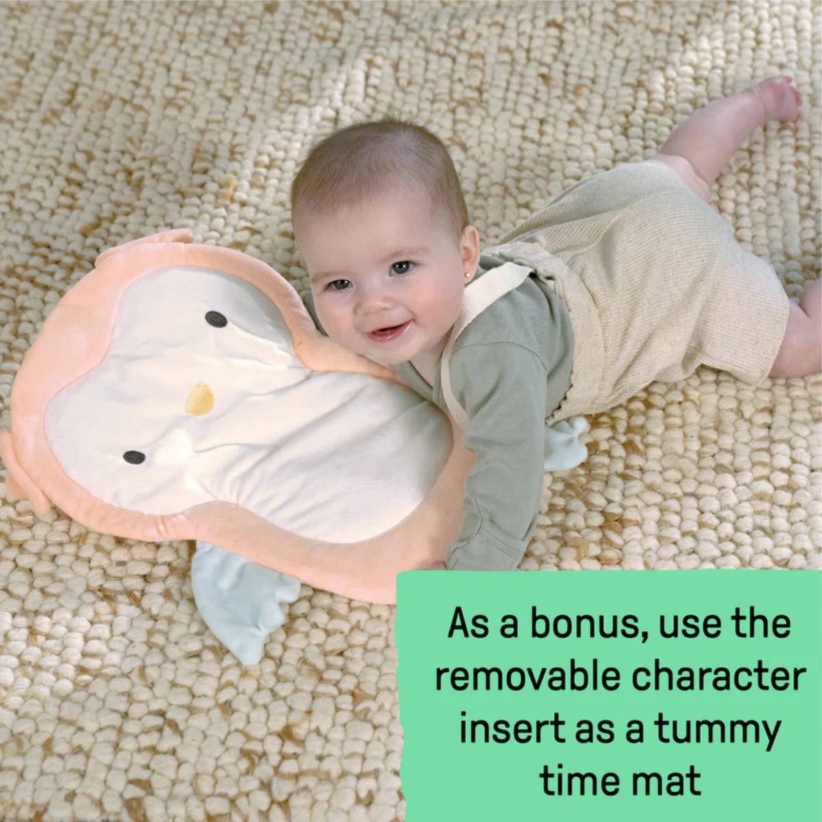 Ingenuity Nally the Owl InLighten Soothing Swing - Grey/White