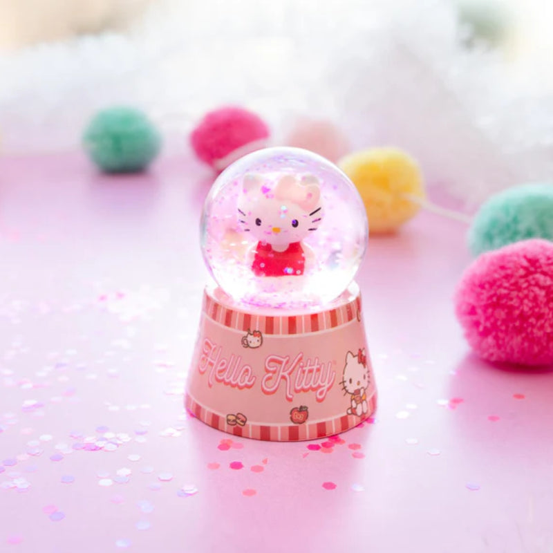 Sanrio Hello Kitty Mini Light-Up 3" Snow Globe - Pink