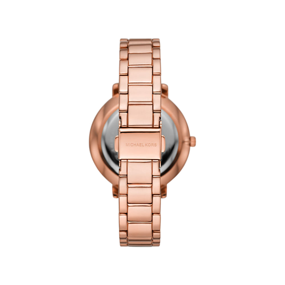 Michael Kors Pyper Women's 38mm Rose Gold Bracelet Watch - White Dial