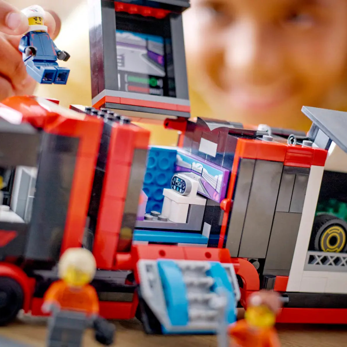 LEGO F1 Truck with RB20 and AMR24 Cars Building Toy Set (1086-Pieces)