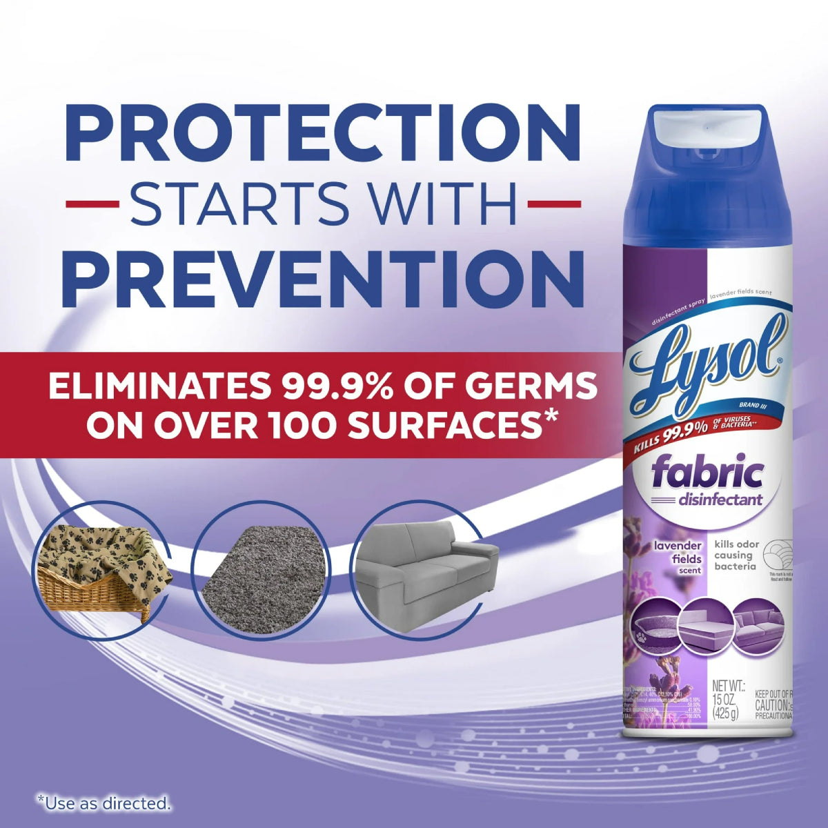 Lysol 15 oz Lavender Fabric Disinfectant Spray