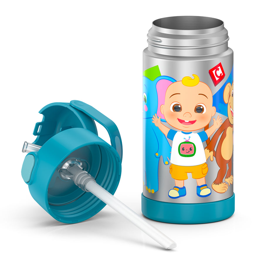 Thermos Funtainer Cocomelon 12 oz Water Bottle with Straw - Blue