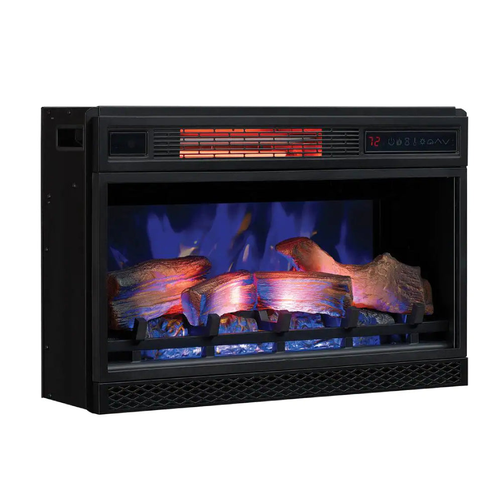 ClassicFlame 3D SpectraFire Plus Infrared Electric Fireplace Insert, Black