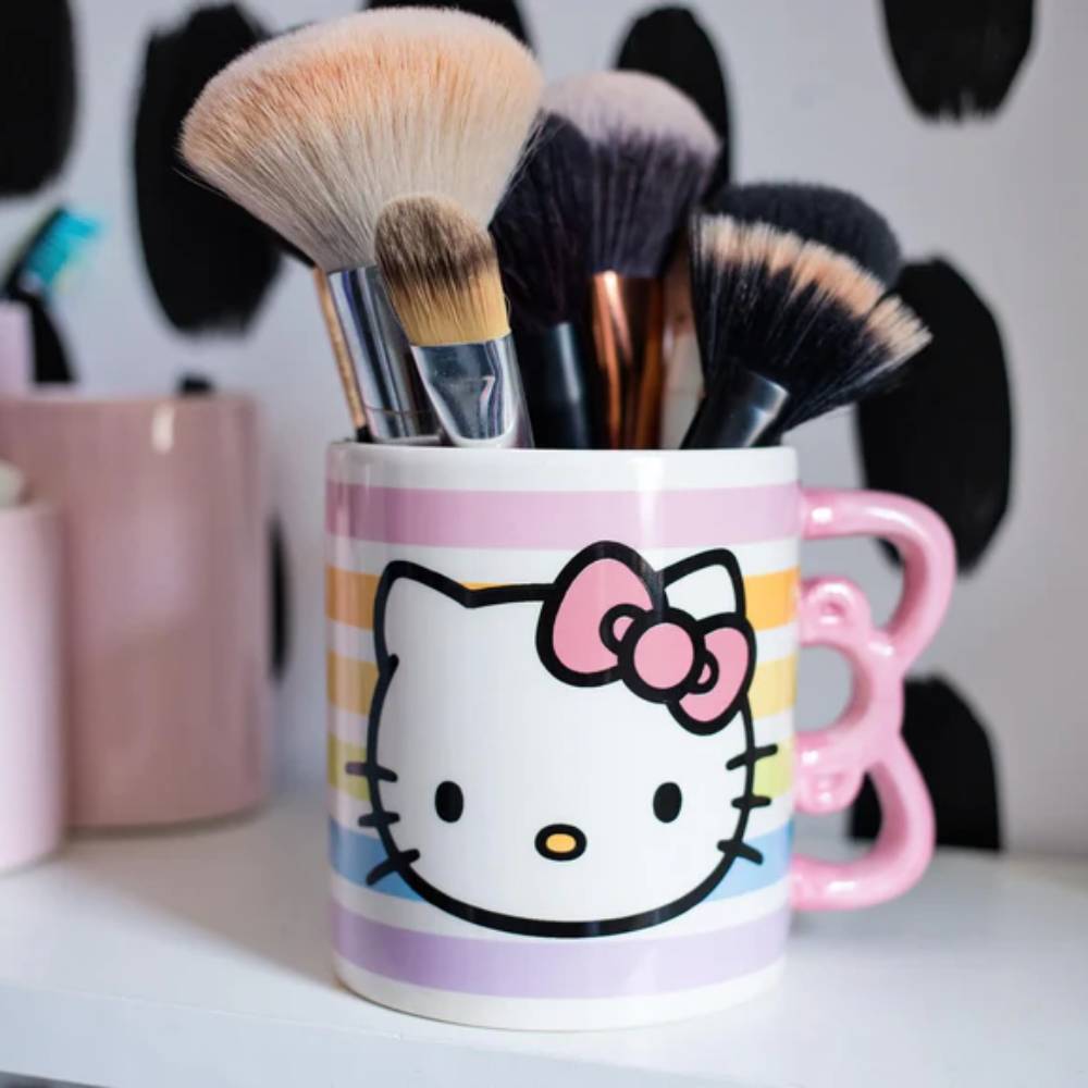 Sanrio Hello Kitty 20 oz Bow Handle Ceramic Mug - Pink