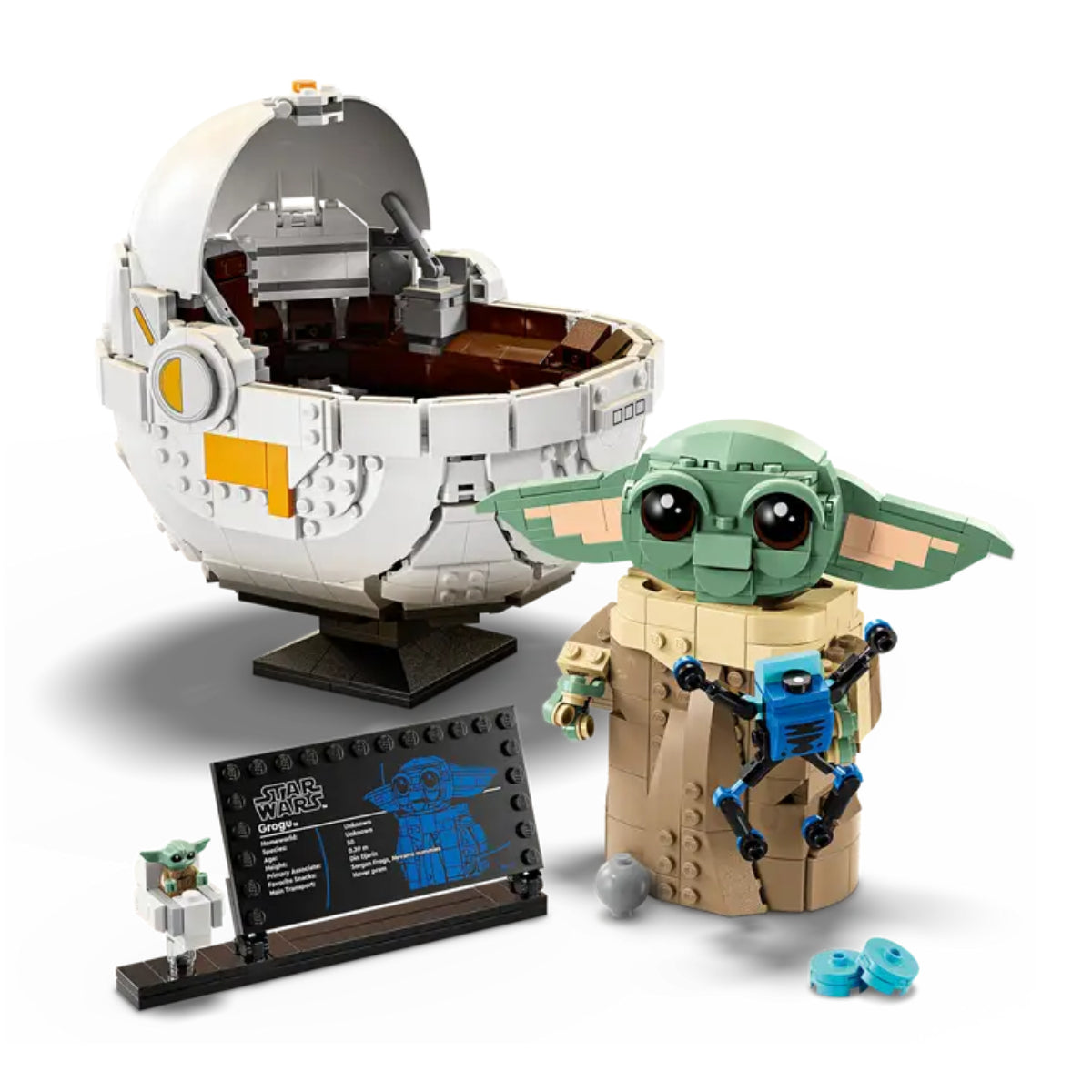 LEGO Star Wars The Mandalorian Grogu with Hover Pram Buildable Toy Set (1048-Pieces)