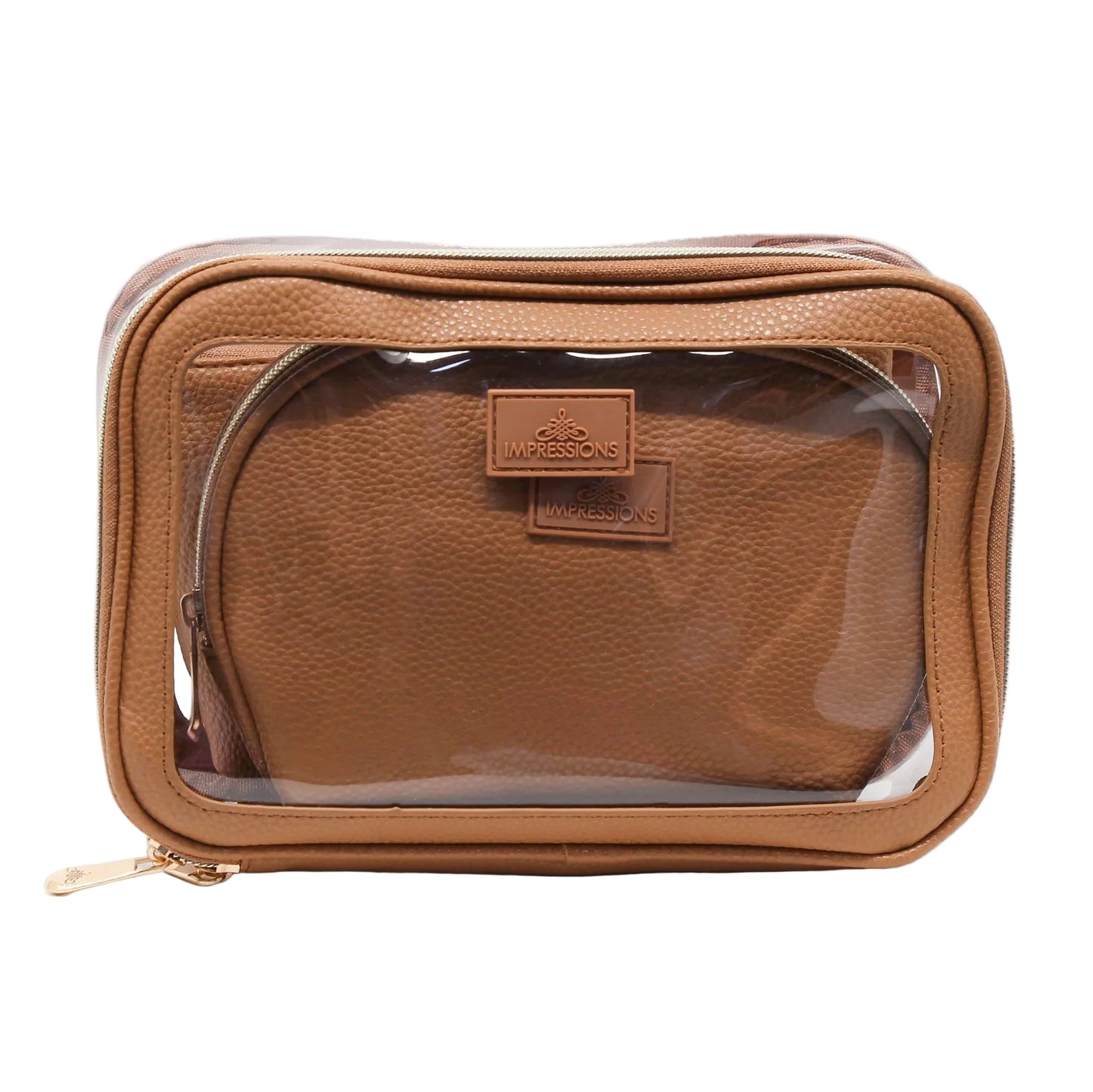 Impressions Vanity Barbados Makeup Bag Set (3-Piece) - Taupe