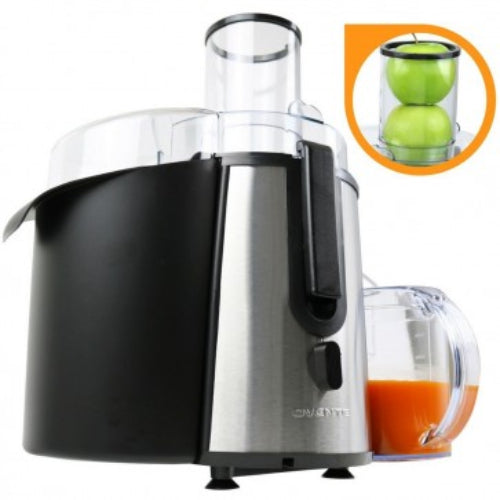 Ovente JE7607BR 700-Watt Wide Mouth Cold Press Juicer - Silver/Black