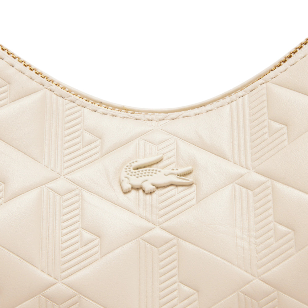 Lacoste Maheki Half Moon Bag - Bone White