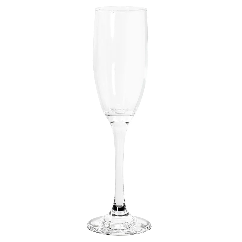 Gibson Home 140484 6.4 oz Fluted Champagne Glass Set (4-Pieces) - Clear