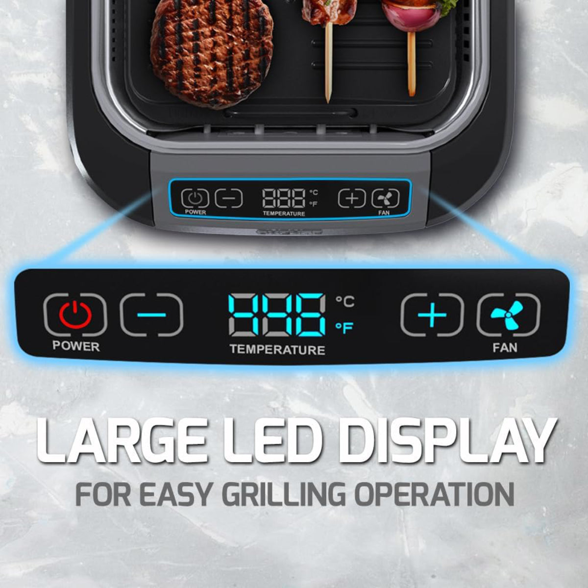 Ovente SGR85B Indoor Electric Grill - Black