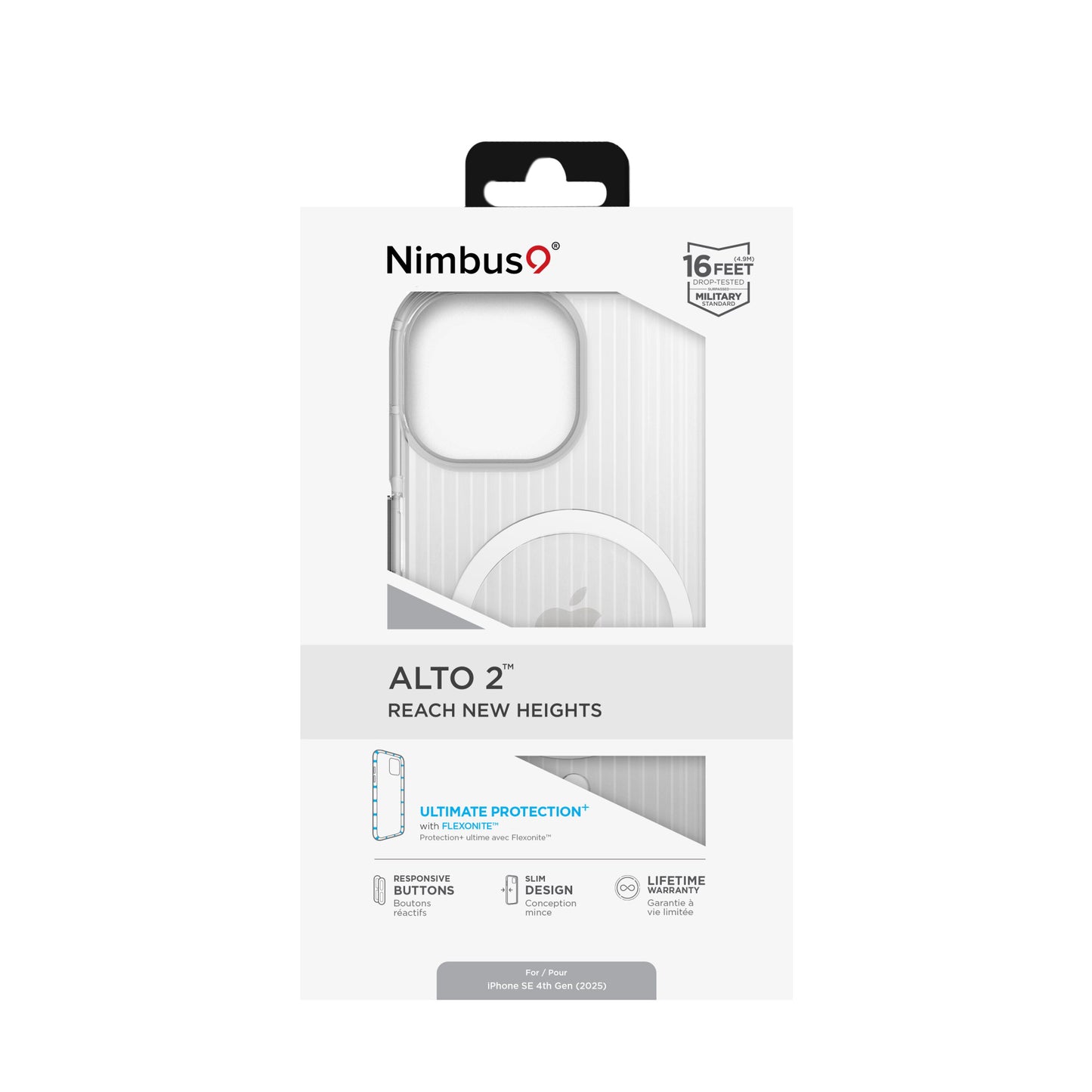 Nimbus9 Alto 2 Case for Apple iPhone 16e - Clear