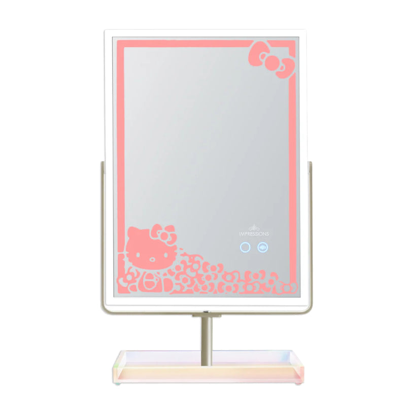 Impressions Vanity Hello Kitty RGB Makeup Mirror with App Controlled Adjustable Rainbow Lighting