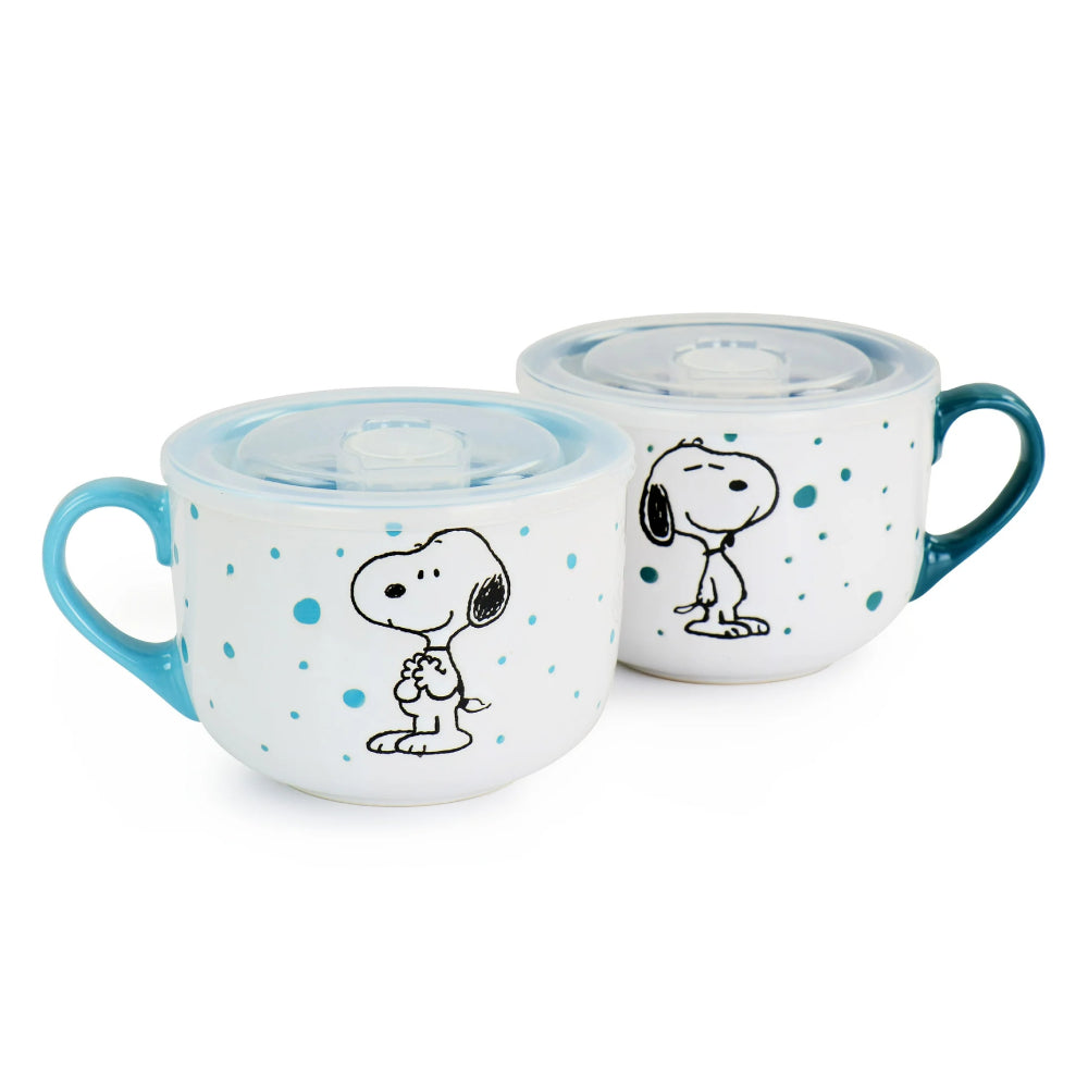 Peanuts Freckled Joy 25 oz Stoneware Soup Cup with Lid - Assortment