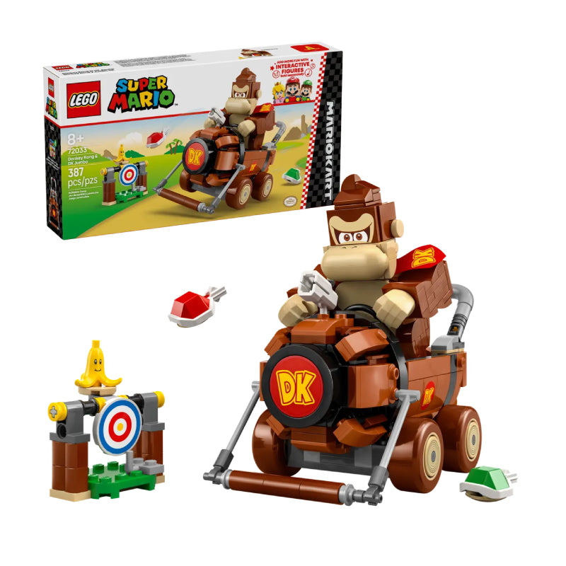 LEGO Mario Kart Donkey Kong & DK Jumbo Toy Set (387-Piece)