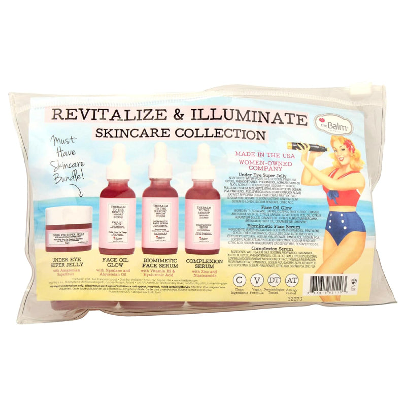 theBalm Revitalize and Illuminate Skincare Collection Kit (4 Piece)