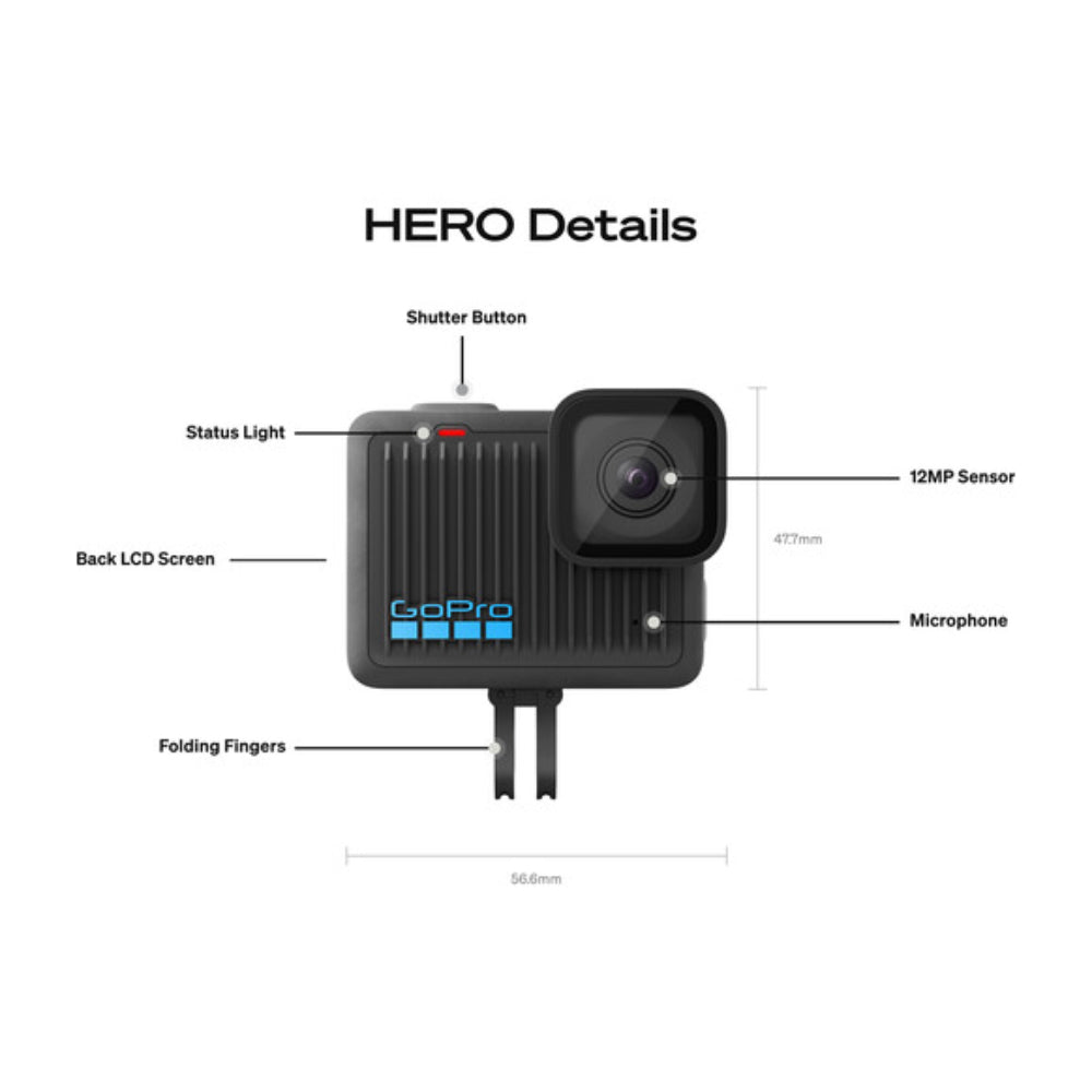 GoPro CHDHF-131-AT HERO Action Camera - Black