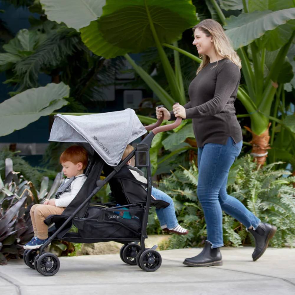 Ingenuity 3Dlite Tandem Convenience Double Stroller- Black