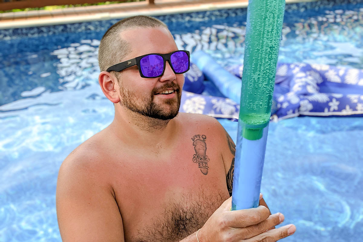 Big Kahuna XL - Matte Black - Purple Polarized