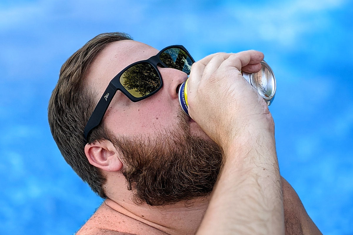 Big Kahuna XL - Matte Black - 24k Gold Polarized