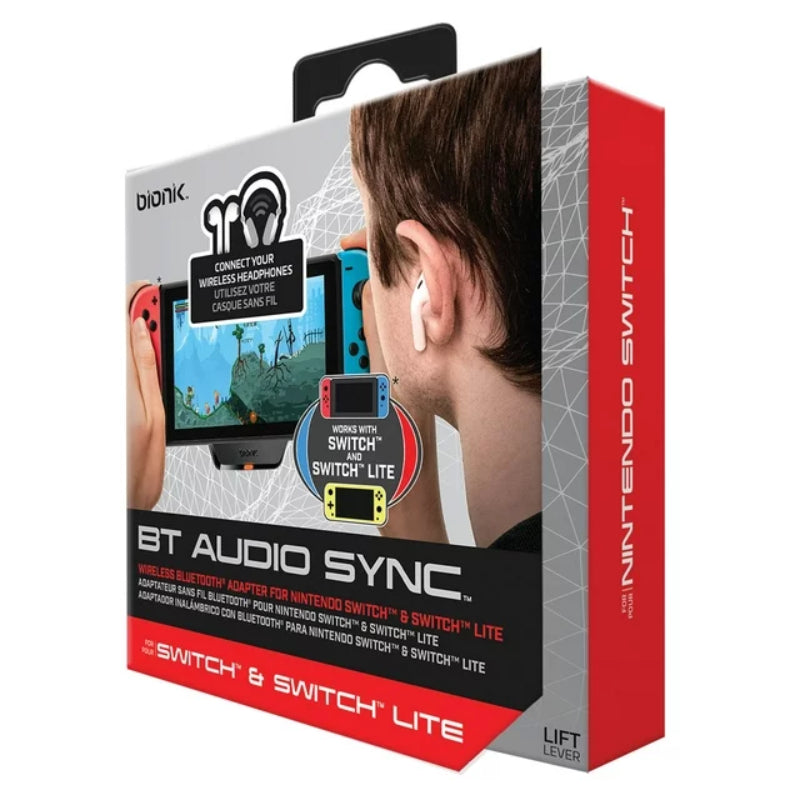 Sincronización de audio por Bluetooth Bionik para Nintendo Switch y Switch Lite - Negro