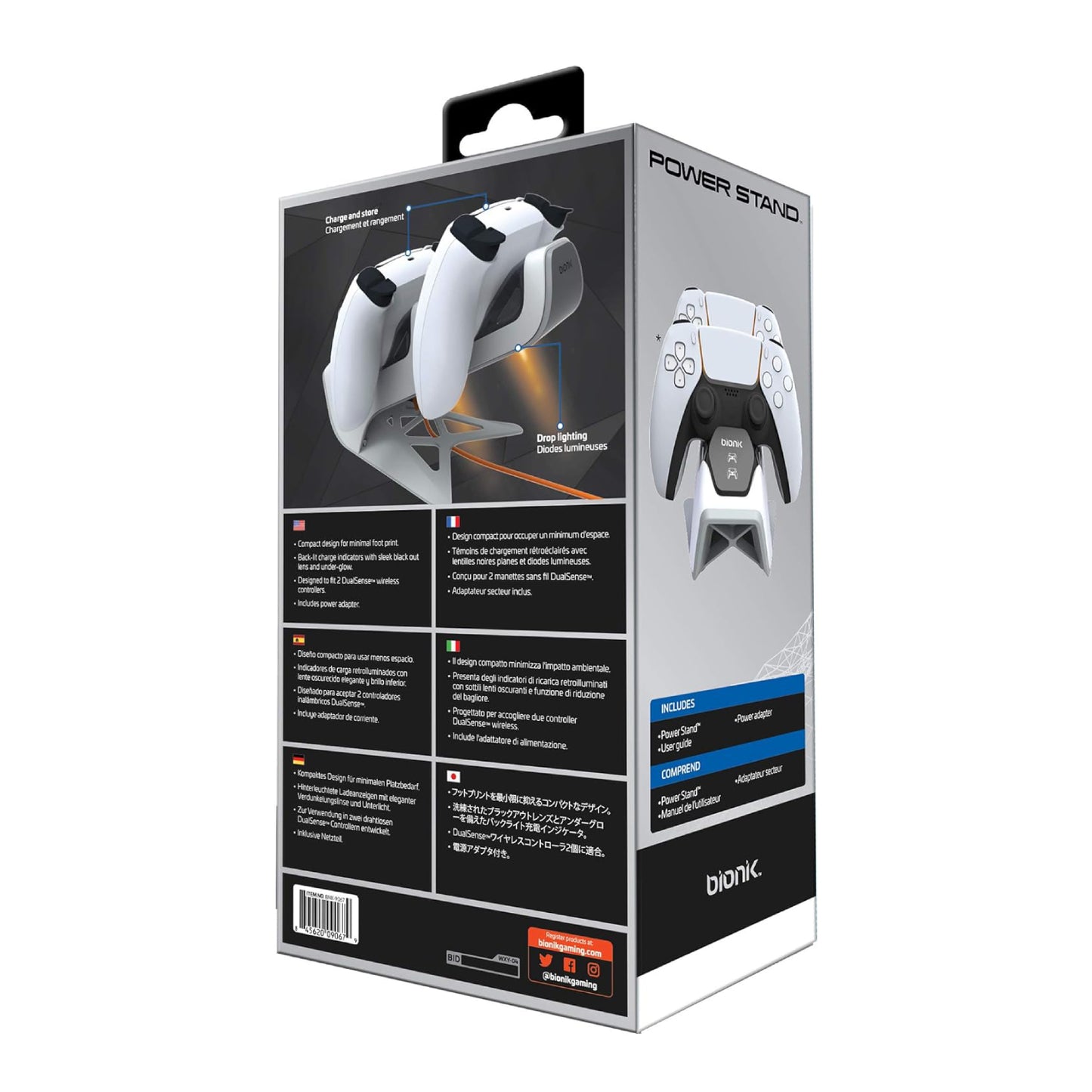 Bionik Power Stand for PlayStation 5 - White - Curacao