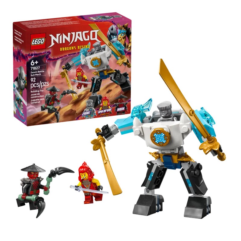 LEGO NINJAGO Zane's Battle Suit Mech Toy Set (92-Pieces)
