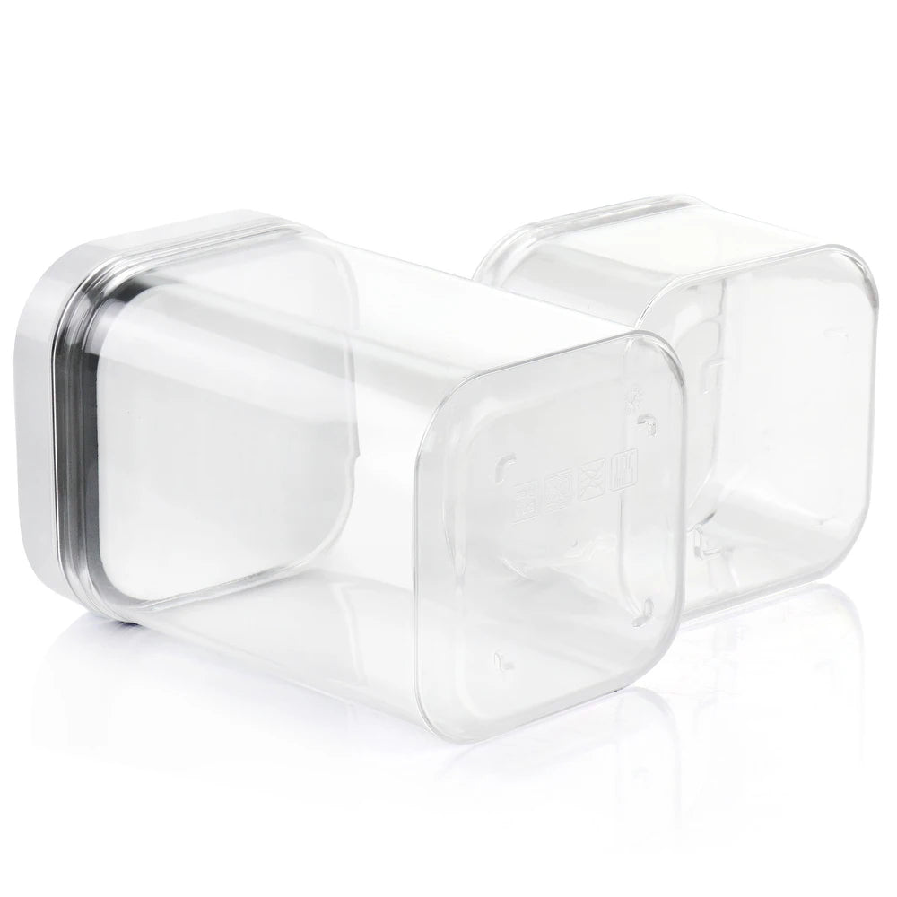 Martha Stewart 136548 Siobhan Storage Container Set (3-Pieces) - White/Clear