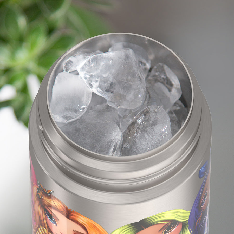 Thermos Funtainer Rainbow High 12 oz Water Bottle with Straw - Purple