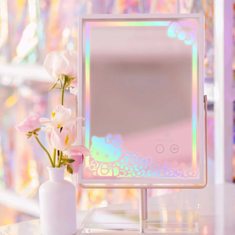 Impressions Vanity Hello Kitty RGB Makeup Mirror with App Controlled Adjustable Rainbow Lighting