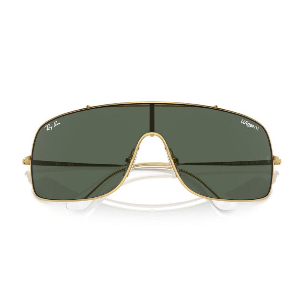 Ray-Ban Wings III RB389736001/ Unisex Square Solid Color Sunglasses